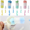 2 Sets Baby Nipple Milk Bottle Cup 360 Degree Sponge Cleaner Pacifier Brush, Random Color Delivery