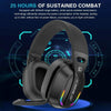 Bluetooth 5.4 Head-mounted RGB Wireless Bluetooth Gaming Headset With Transmitter(Black)