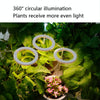 LED Plant Growth Lamp Full Spectroscopy Intelligent Timing Indoor Fill Light Ring Plant Lamp, Power: Three Head(Sunshine)