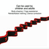 Children 8 Lattice Yoga Stretch Band Dance Elastic Band Resistance Band(Red)