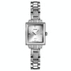 SKMEI 1407 Business Fashion Watch with Diamonds Delicate and Elegant Square Zinc Alloy Quartz Watch for Women Silvery