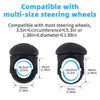 Automobile Multifunctional Bearing Steering Wheel Power Ball(Oval Black)