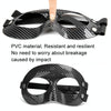 Upper Half Face Basketball Crash Protective Nose Mask Breathable Face Protection Mask(Black Large Eyes)