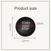 One-key Start Engine Stop Switch Button for Land Rover Range Rover Executive, Left Driving (Red)
