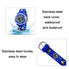 JNEW A380-20092 Children Cartoon 3D Pirate Ship Waterproof Time Cognitive Multifunction Sports LED Electronic Watch(Blue)