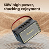 Zealot MT01M Retro Card Portable Wireless Bluetooth Speaker with Dual Microphones(Black)