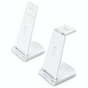 10W 3 in 1 QC 3.0  Vertical Multi-function Wireless Charger with Stand Function, Suitable for Mobile Phones / Apple Watch / AirPods (White)