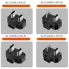 Type-C to Dual USB-C / Type-C Lavalier Microphone U-shaped Charging Adapter OTG Converter(Black)