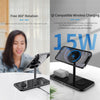 SW12 3 in 1 Metal Magnetic Wireless Charger(White)