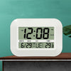 Household Big Screen Digital Electronic Alarm Clock Minimalist Living Room Mute Wall Clock(White)
