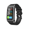 A8 1.98 inch 2 in 1 Bluetooth Earphone Silicone Strap Smart Watch, Support ECG / NFC(Black)