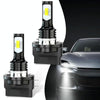2pcs H11B 3570 2LED 80W Car Headlight Bulbs High Bright Fog Lights(Yellow)