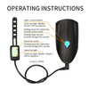 USB Charging Bike LED Riding Light, Charging 3 Hours with Horn(Blue)