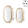 Wireless Doorbell 300m Range, 36 Melodies, UK Plug - Gold