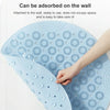 Bathroom Anti-slip Round Mat Suction Cup Massage Foot Pad(Gray)