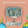 Play House Children Educational Electric Cycle Rotating Fishing Station Summer Water Game Toy Set, Colour: Pink 6 Ducks