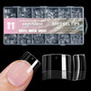 600pcs /Box Ultra Short False Nail Tips Extension Clear No Scratch Traceless Frosted Manicure Salon, Style: Shape 04