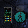 HI.GROOM Car LED Customized Pixel Emoji Lights Bluetooth Remote Control Interactive AI Screen, Style: With Remote Control