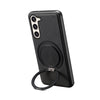For Samsung Galaxy S23+ 5G Denior A14 Skin Feel Rotating Holder MagSafe Phone Case(Black)