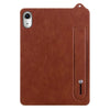 For iPad mini 6 / mini 2024 TPU Leather Back Tablet Case with Wristband(Brown)