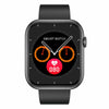 QX7 Pro 2.0 inch BT5.2 Smart Sport Watch, Support Bluetooth Call / Sleep / Blood Sugar / Blood Oxygen / Temperature / Heart Rate / Blood Pressure Health Monitor(Black)