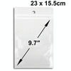 100x 9.7 inch Zip Lock Plastic Poly Bag, Size: 23 x 15.5cm (100pcs in one package, the price is for 100pcs)
