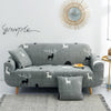 Fabric High Elastic All Inclusive Lazy Sofa Cover, Size: 1 Person(Wind Cloud Gray)