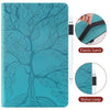For Samsung Galaxy Tab S9 / S9 FE Life Tree Series Horizontal Flip Leather Tablet Case(Lake Blue)