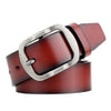 Dandali L8034 Men Casual Antique Pin Buckle Leather Belt Waistband, Size: 110-125cm (Brown)