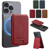 LC.IMEEKE 3-Cards MagSafe RFID Leather Card Bag(Red)