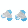 Dog Socks XL Grey-Blue (4 Pack) | Anti-Slip & Indoor/Car Use