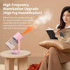 280ml Volcano Cup Rotating Air Humidifier Mini Colorful Ambient Light Car Aroma Diffuser(Pink)