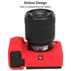 For Sony ILCE-7CM2 / A7C II / A7CR Litchi Texture Soft Silicone Protective Case(Red)