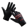 LANYIER Fall Winter Motorcycle Outdoor Riding Gloves Men Velvet Warm Non-slip Touch Screen Windproof Gloves, Size: Average(Red)