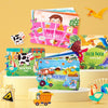 Children Early Teaching Cartoon Intelligence Development Toys Repeatedly Paste Book(Dinosaur)