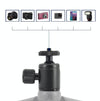 BH-904 Mini Desktop Aluminum Alloy Tripod Mini Ball Head 360 Degree Pan 90 Degree Tilt Tripod