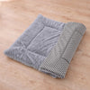 Reversible Pet Mat, Small, Grey, Short Plush & PV Fleece