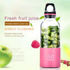 Bingo 500ml Mini Portable USB Rechargeable Electric Juicer Cup  Juicer Blender, 22000 Revolutions Per Minute(Pink)