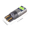 2 PCS T10 / W5W / 168 DC12-24V / 1.8W / 6000K / 140LM Car Clearance Light 4LEDs SMD-3030 Lamp Beads with Decoding & Constant Current (Green Light)