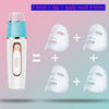 Portable Mini Moisturizing Sprayer Rechargeable Beauty Disinfectant Humidifier Automatic Alcohol Sprayer(Green+Gold)