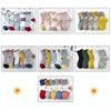 5 Pairs / Pack Spring And Summer Children Socks Combed Cotton Tube Socks S(Mixed Colors Horizontal Stripes)