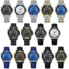 Inter-gold Blue Surface BINBOND B2820 Luminous 30m Waterproof Men Sports Quartz Watch
