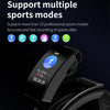 K50 1.08 inch Silicone Band Earphone Detachable IP67 Waterproof Smart Watch Support Bluetooth Call(Black Silver)