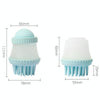 Dog Bath Brush with Shampoo Dispenser, Mint Green
