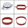 4x22mm Car Swirl Flap Air Intake Aluminum Gasket Remove Repair Kit(Black)