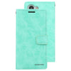 For Samsung Galaxy S25 5G GOOSPERY BLUE MOON Crazy Horse Texture Leather Phone Case(Mint Green)