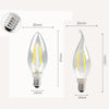 C35 Constant Current Flicker-free LED Highlight Retro Chandelier Lights, Power: Sharp Bulbs E14-6W(4000K)