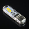 1.5W Flash Disk Style USB Light, 140LM 3 LED SMD 5630 Warm White Light with Touch Switch