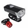 Bicycle Highlight USB Rechargeable Lamp Waterproof Bicycle Headlight Taillight Set(Headlight + Taillight)