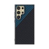 For Samsung Galaxy S24 Ultra 5G ABEEL C Carbon Fiber Series 6D Micro Relief MagSafe Phone Case(Black Blue)